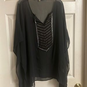 Sheer top, size L